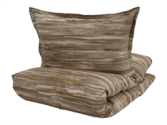 Turiform sengetøj - 140x200 cm - Yara Rustbrun - 100% bomuldssatin sengesæt - Mønstret sengetøj 